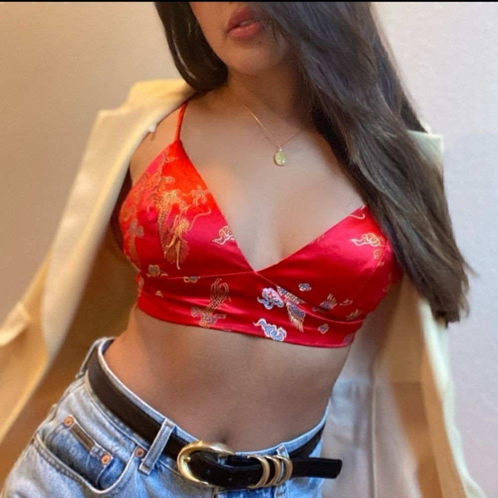 I.AM.GIA Red crop Top Size S